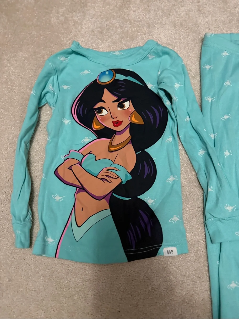 GAP Teal Princess Graphic Pajama Set